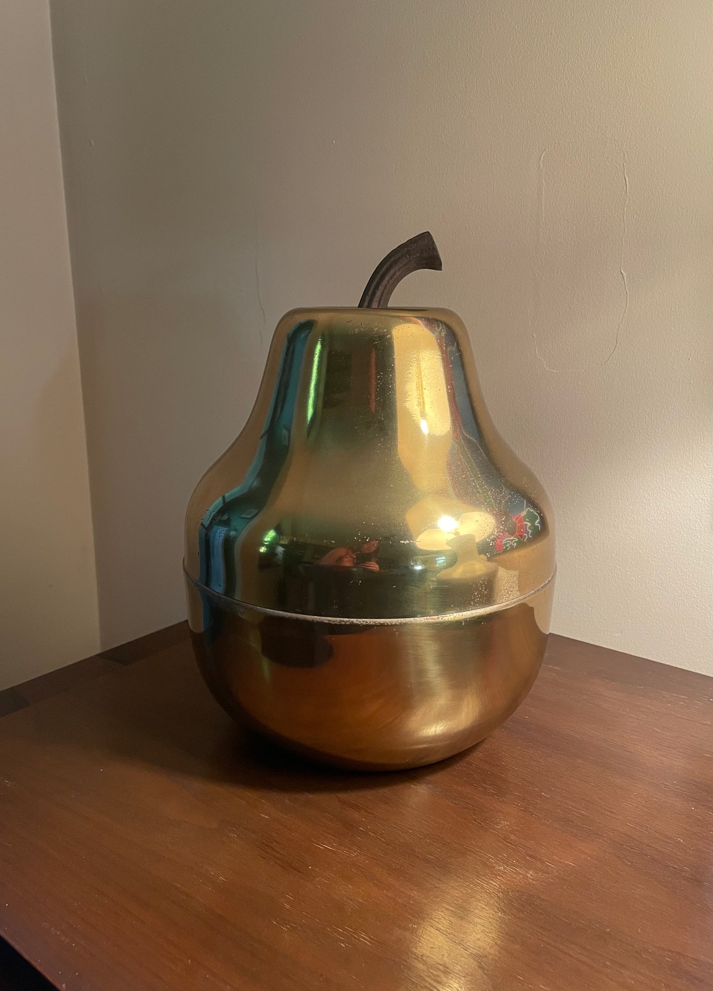 Brass Pear Ice Bucket