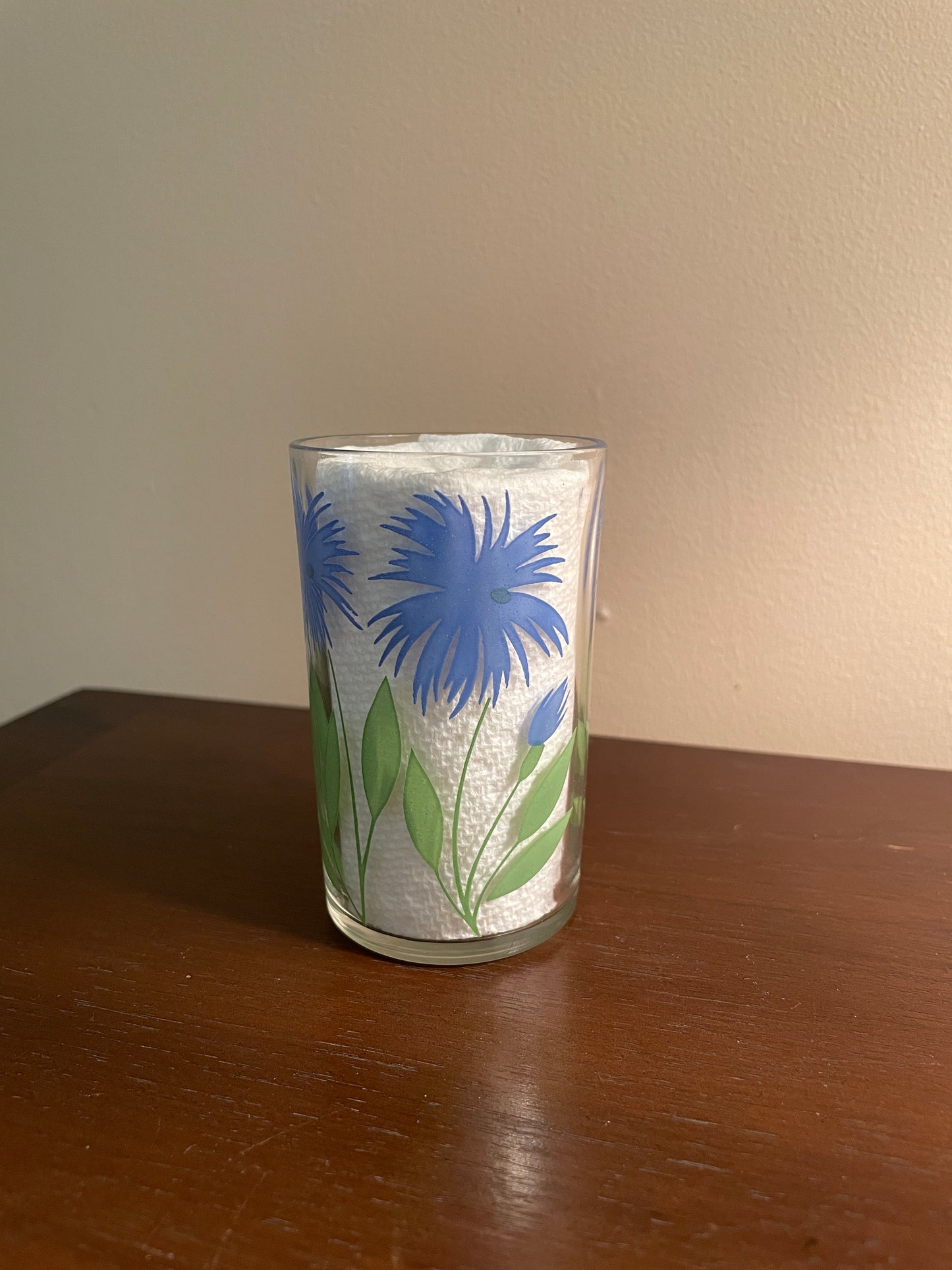 Blue Cornflower Juice Glass