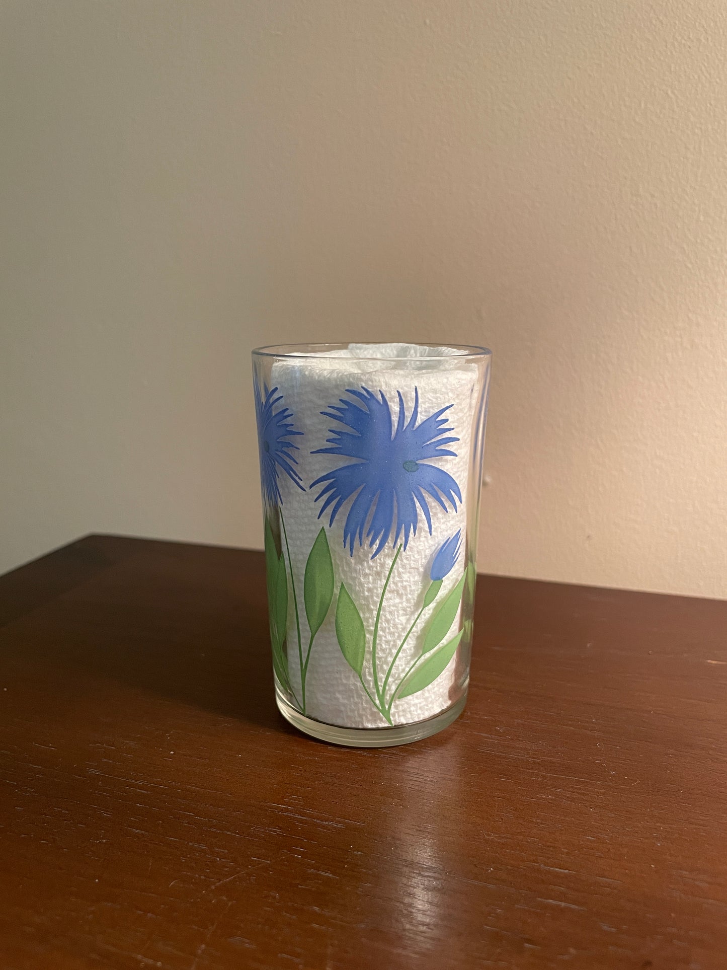 Blue Cornflower Juice Glass