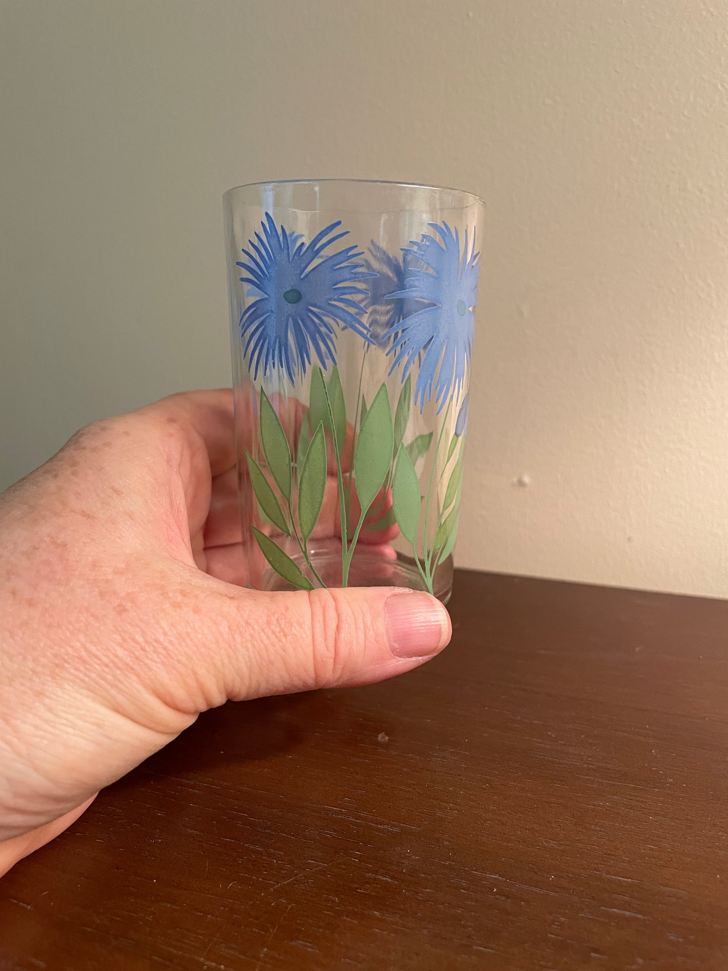 Blue Cornflower Juice Glass