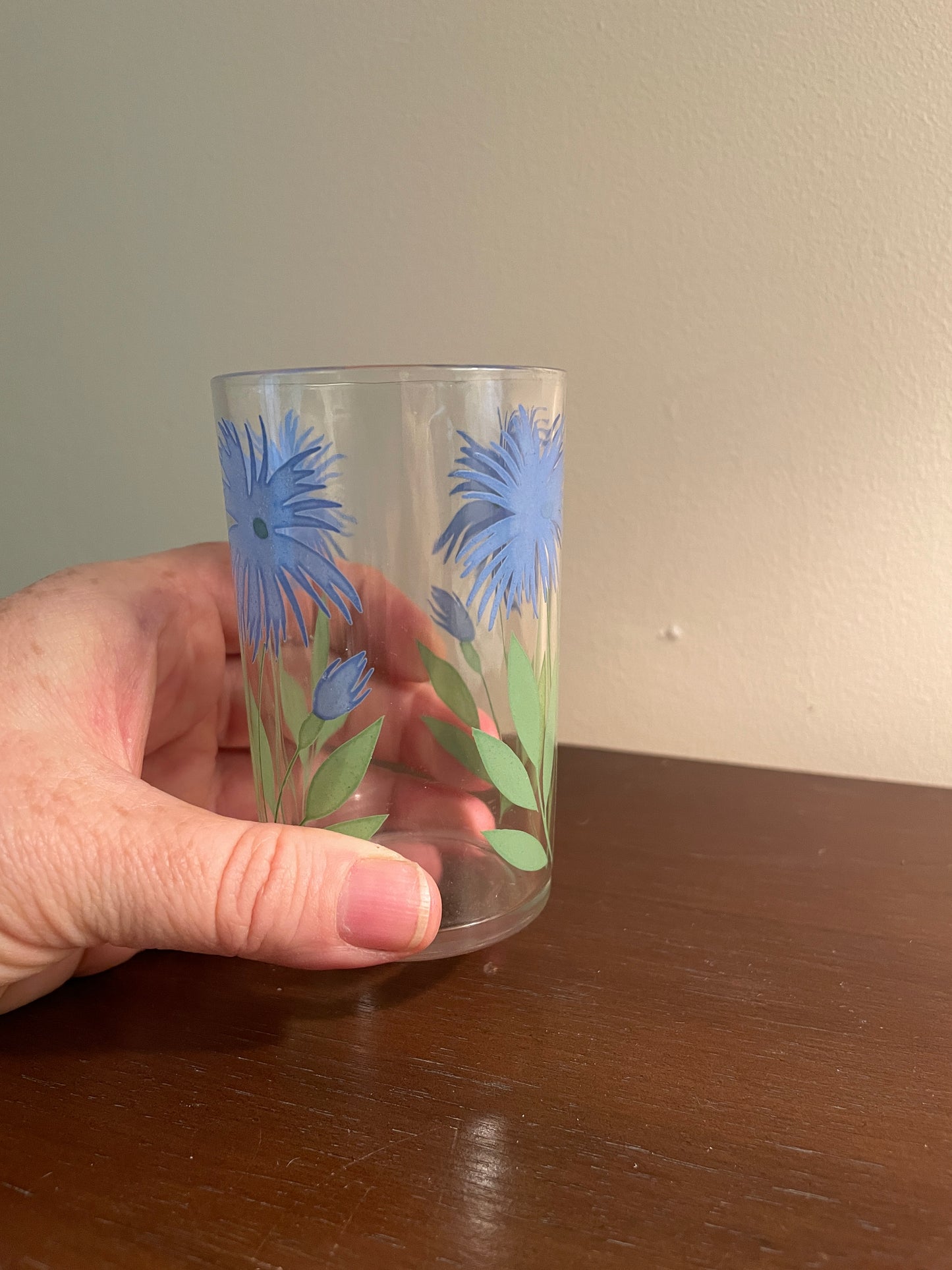 Blue Cornflower Juice Glass