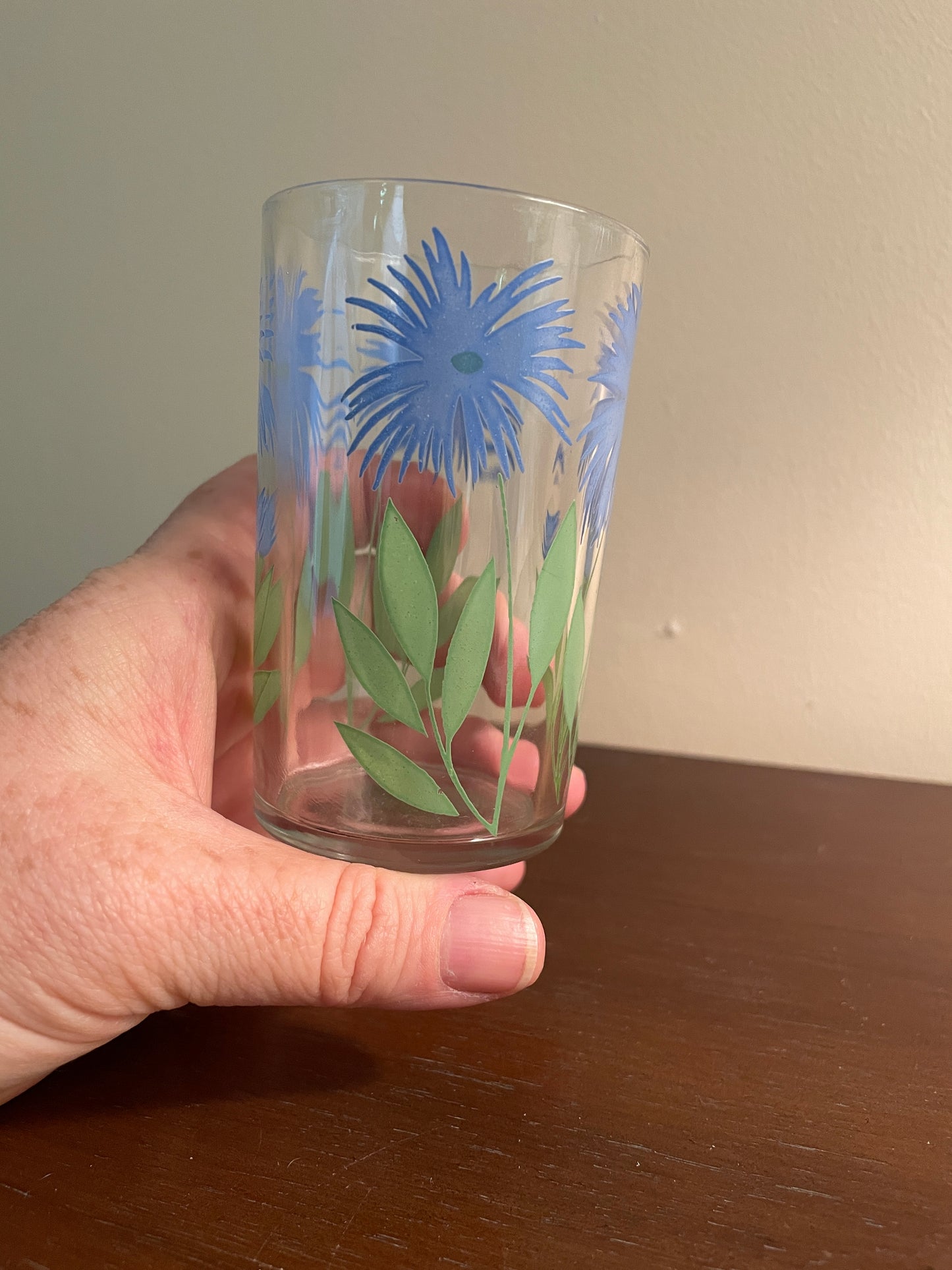 Blue Cornflower Juice Glass