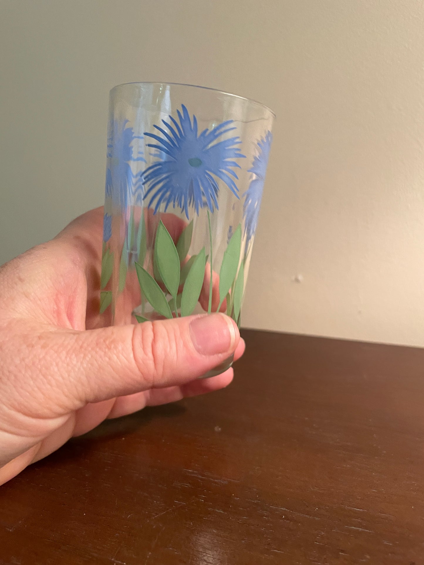 Blue Cornflower Juice Glass