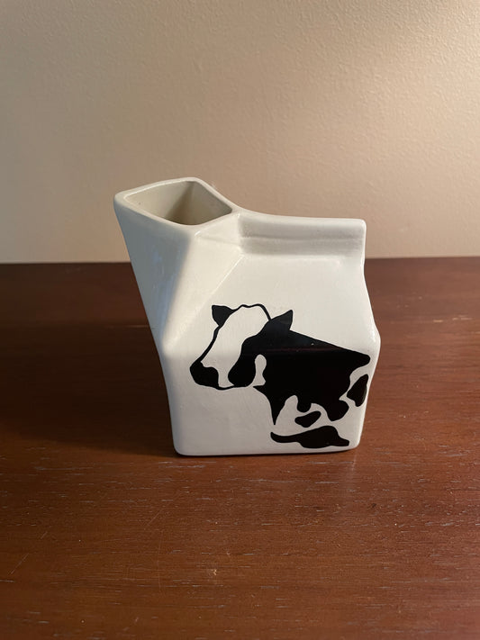 Holstein Black and White Carton Creamer