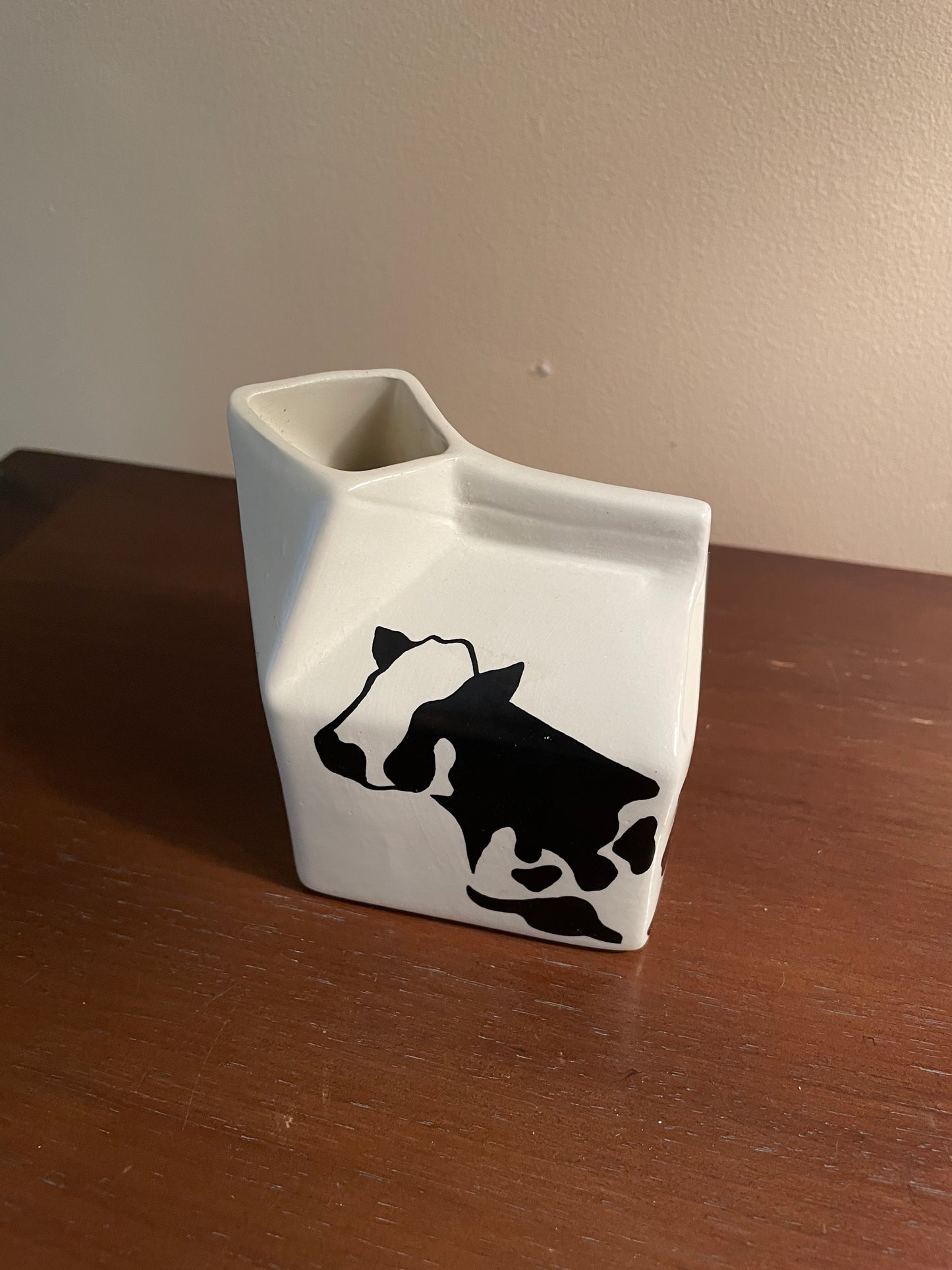 Holstein Black and White Carton Creamer