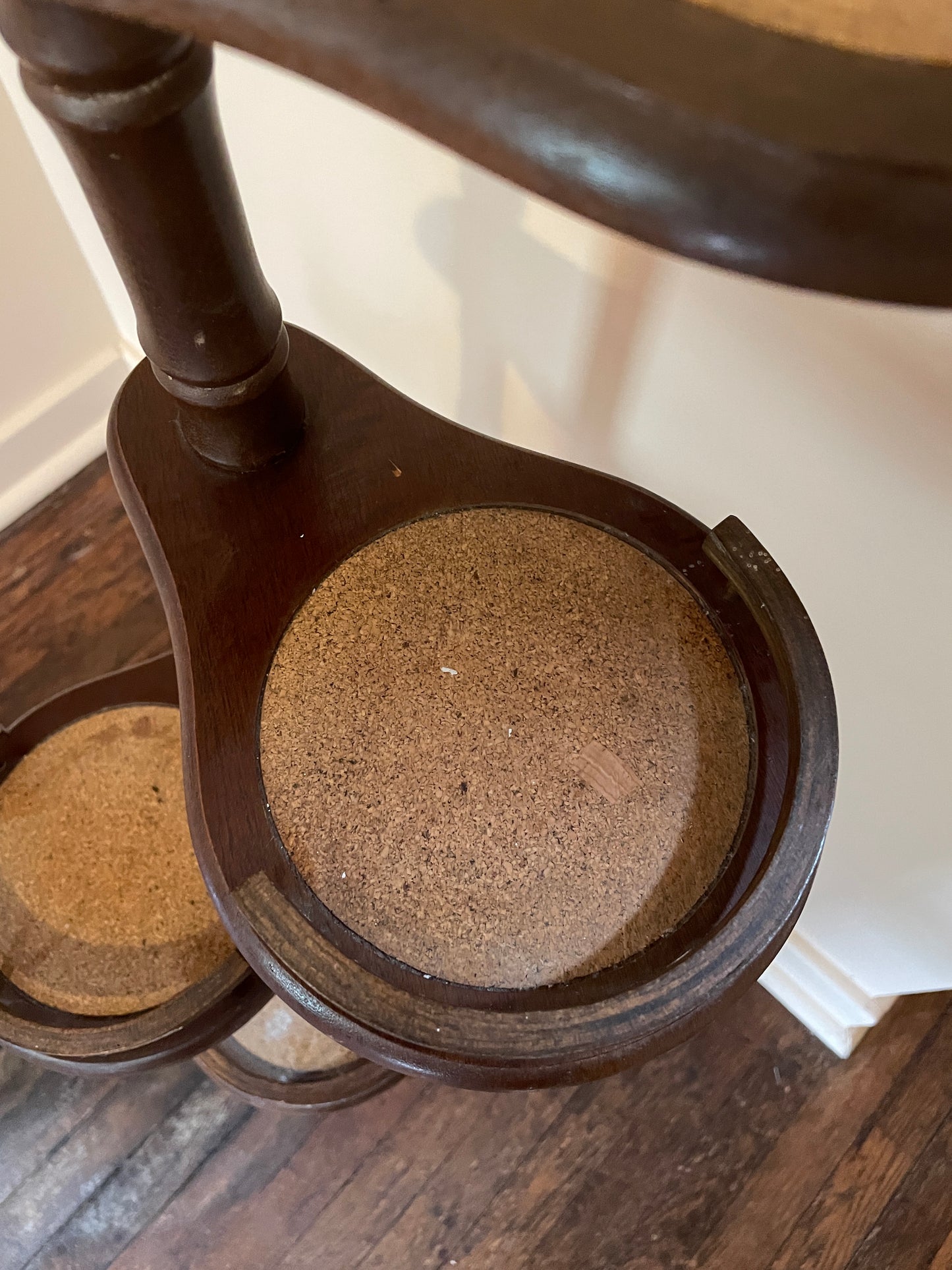 Cork & Wood Plant Stand