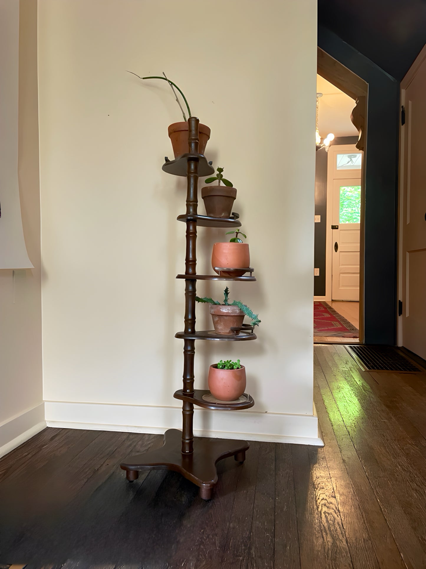 Cork & Wood Plant Stand