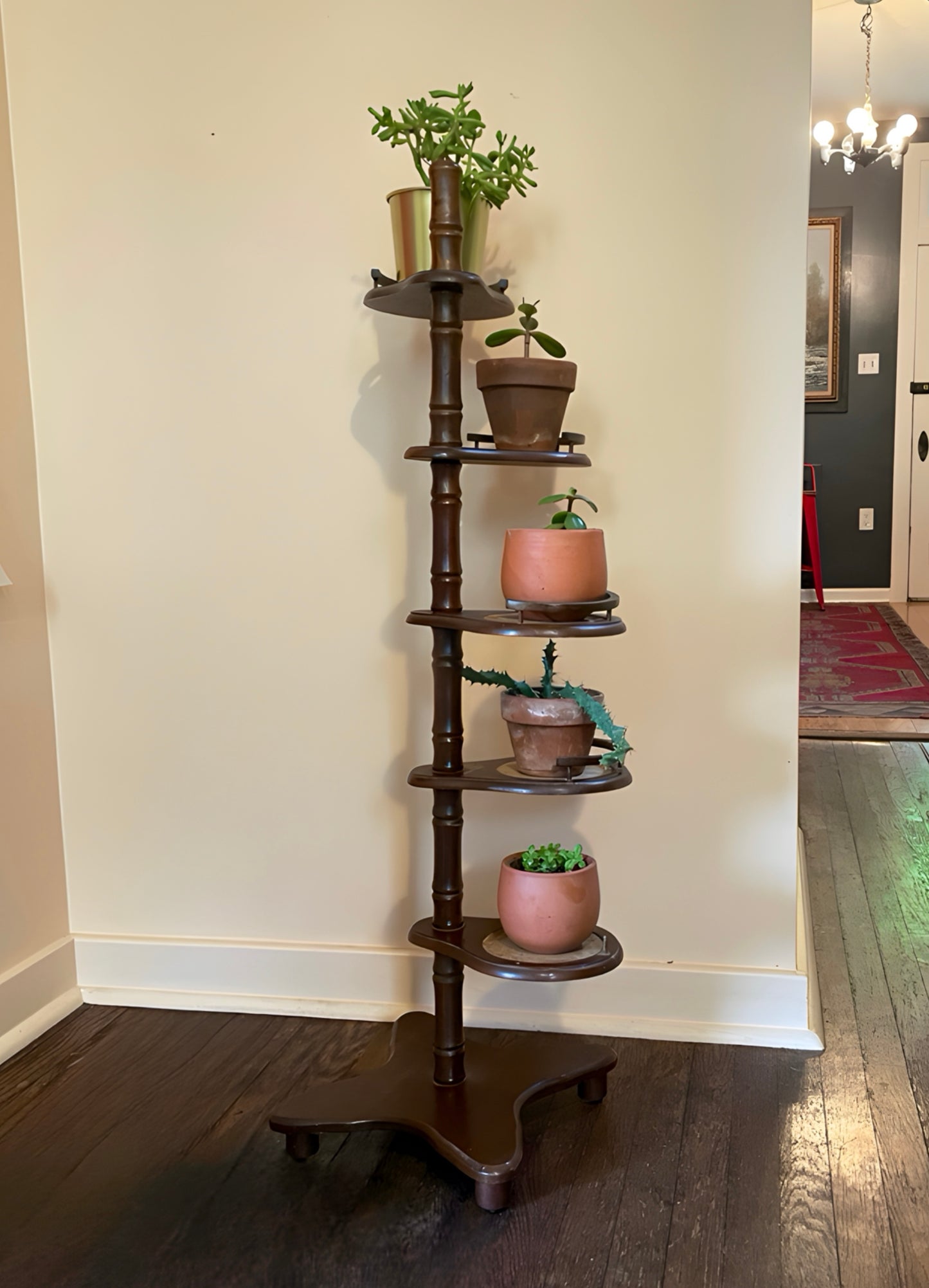 Cork & Wood Plant Stand