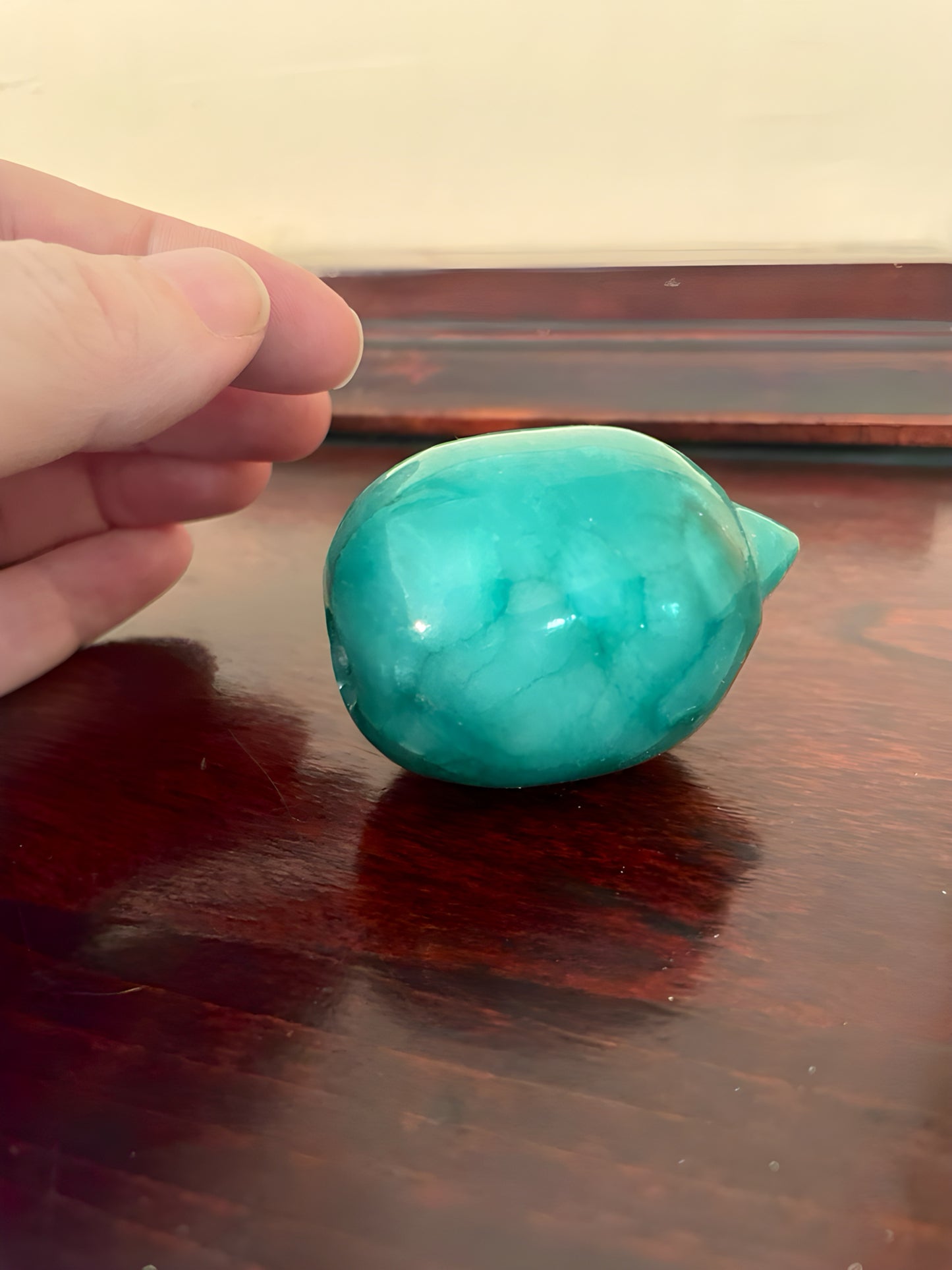 Marble Fruit Set in Sequoia Wood Bowl