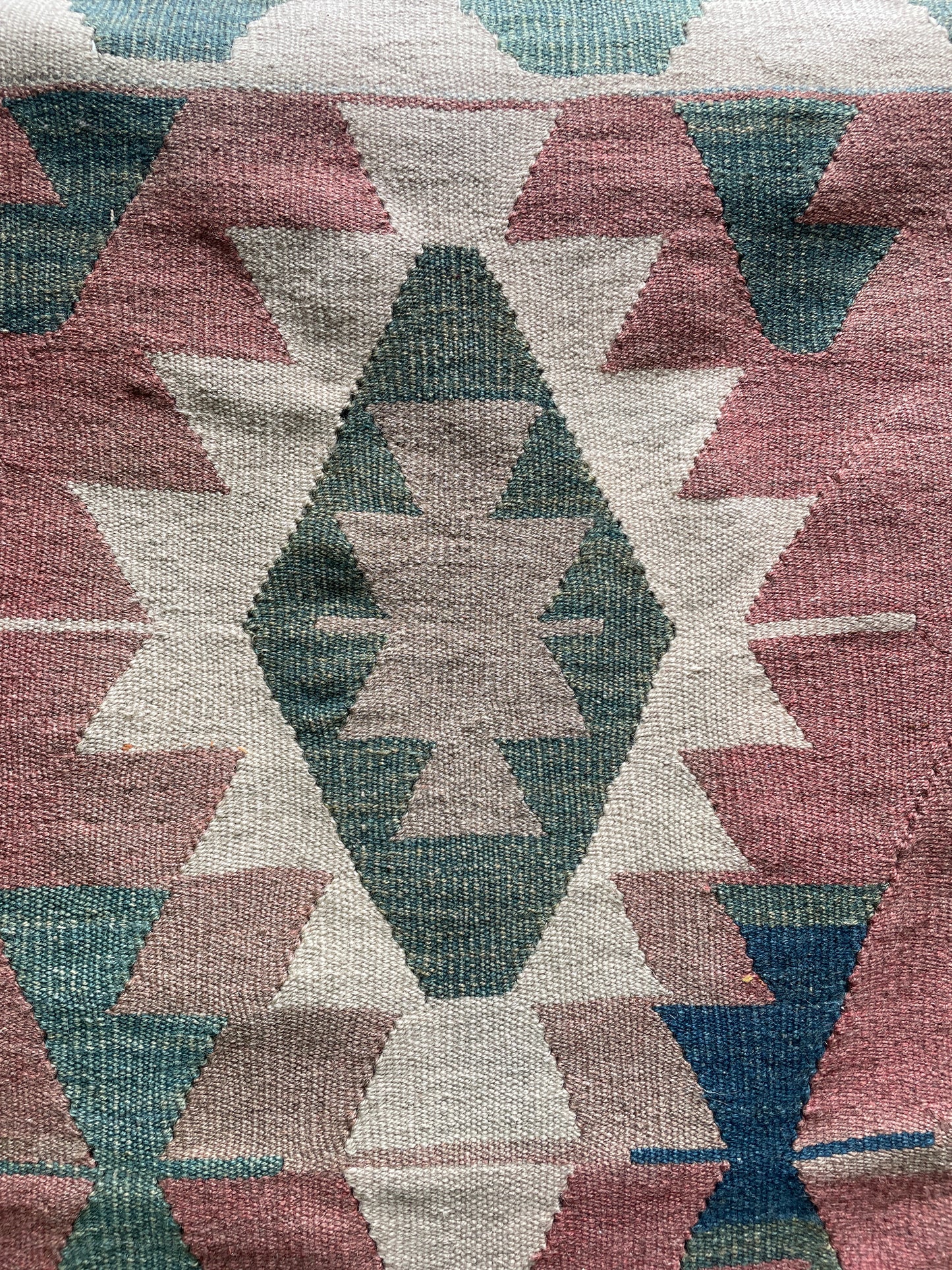 Turkish Kilim in Muted Pastels