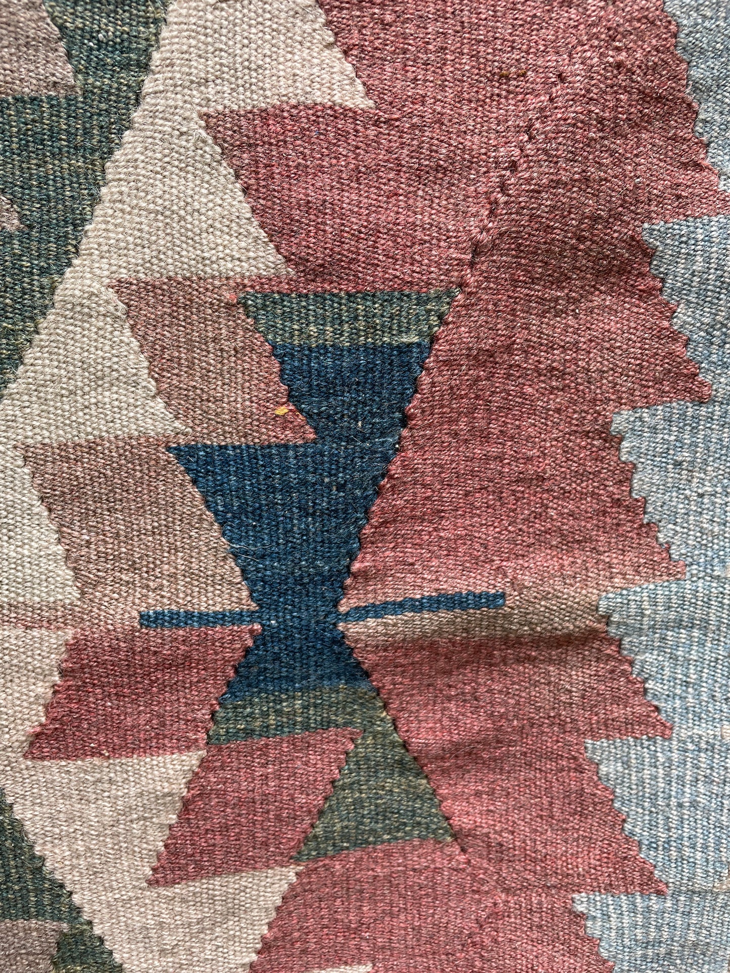 Turkish Kilim in Muted Pastels