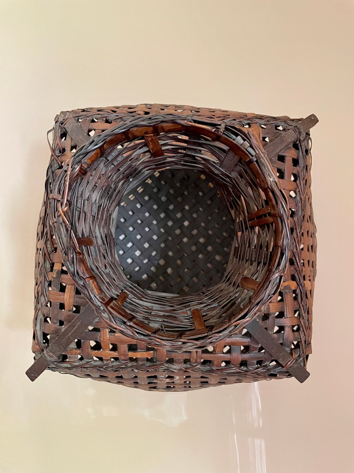 Rotated Square Cane Basket