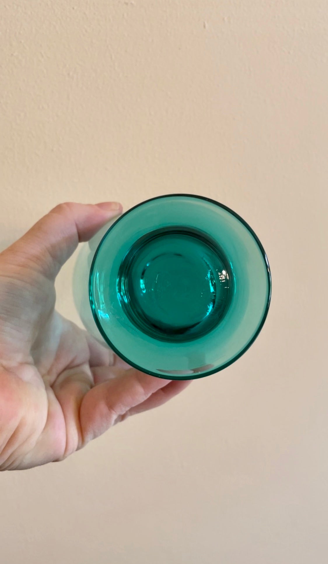 Set of Two Aquamarine Goblets