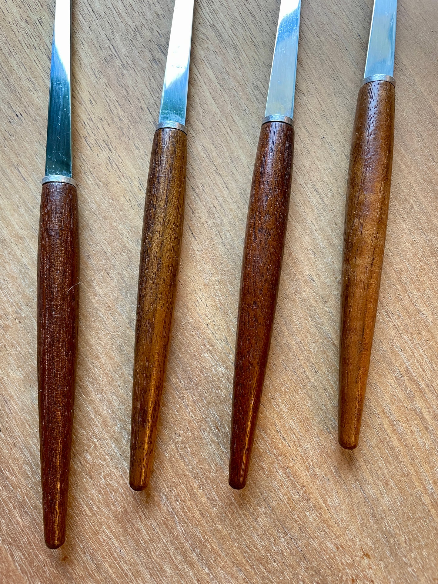 Fondue Forks with Teak Handles