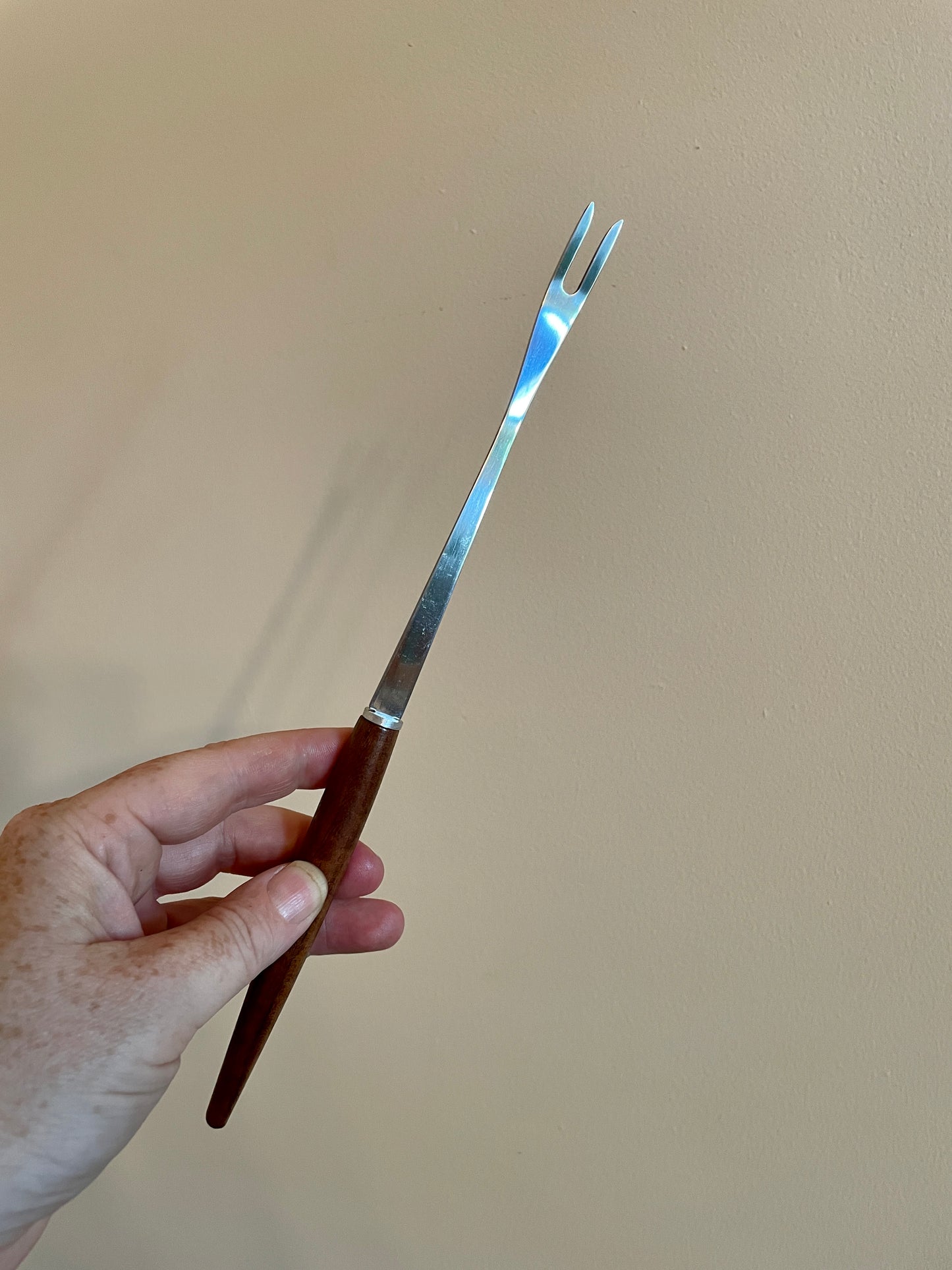 Fondue Forks with Teak Handles