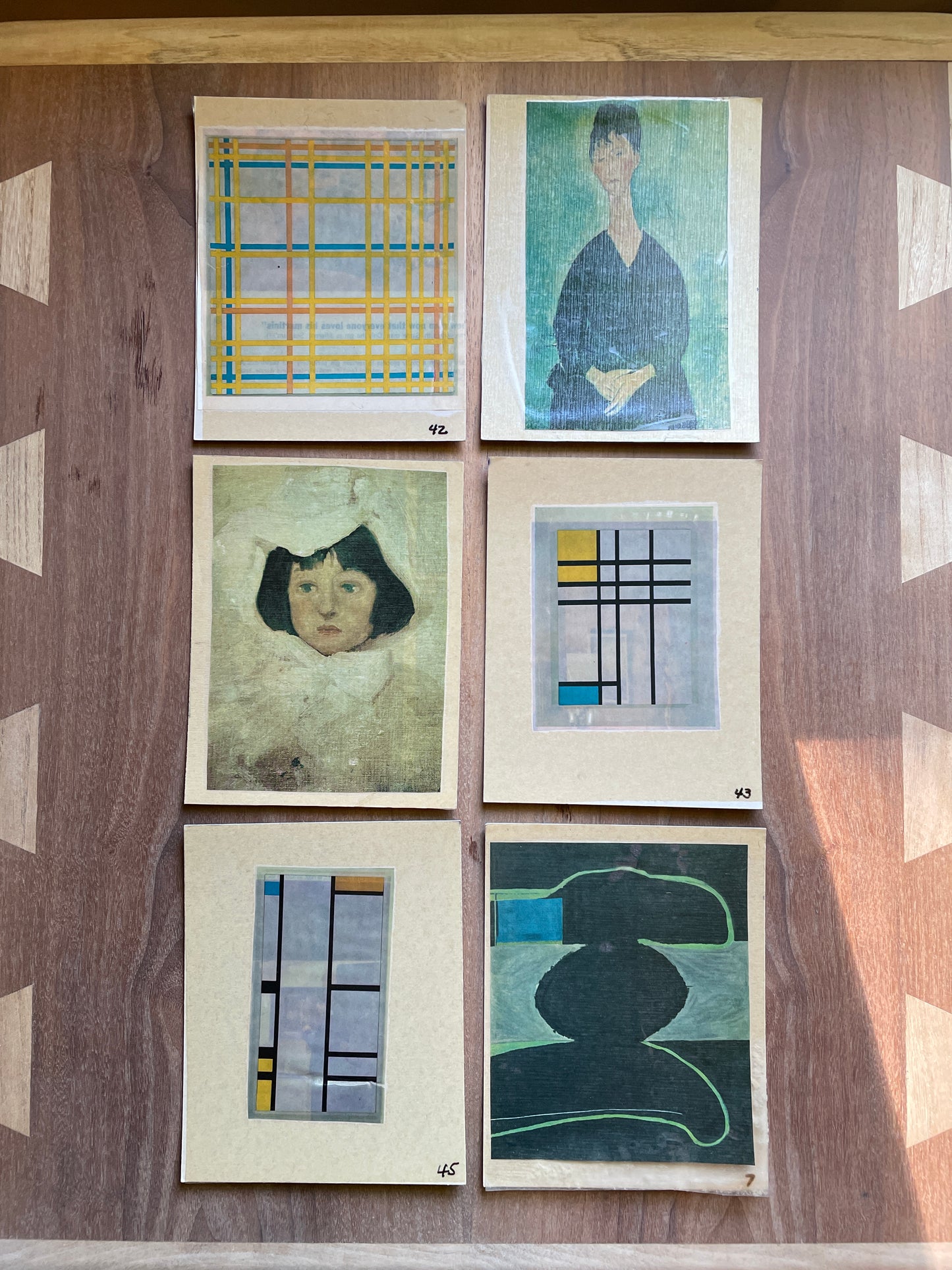 Set of Six Art Cards