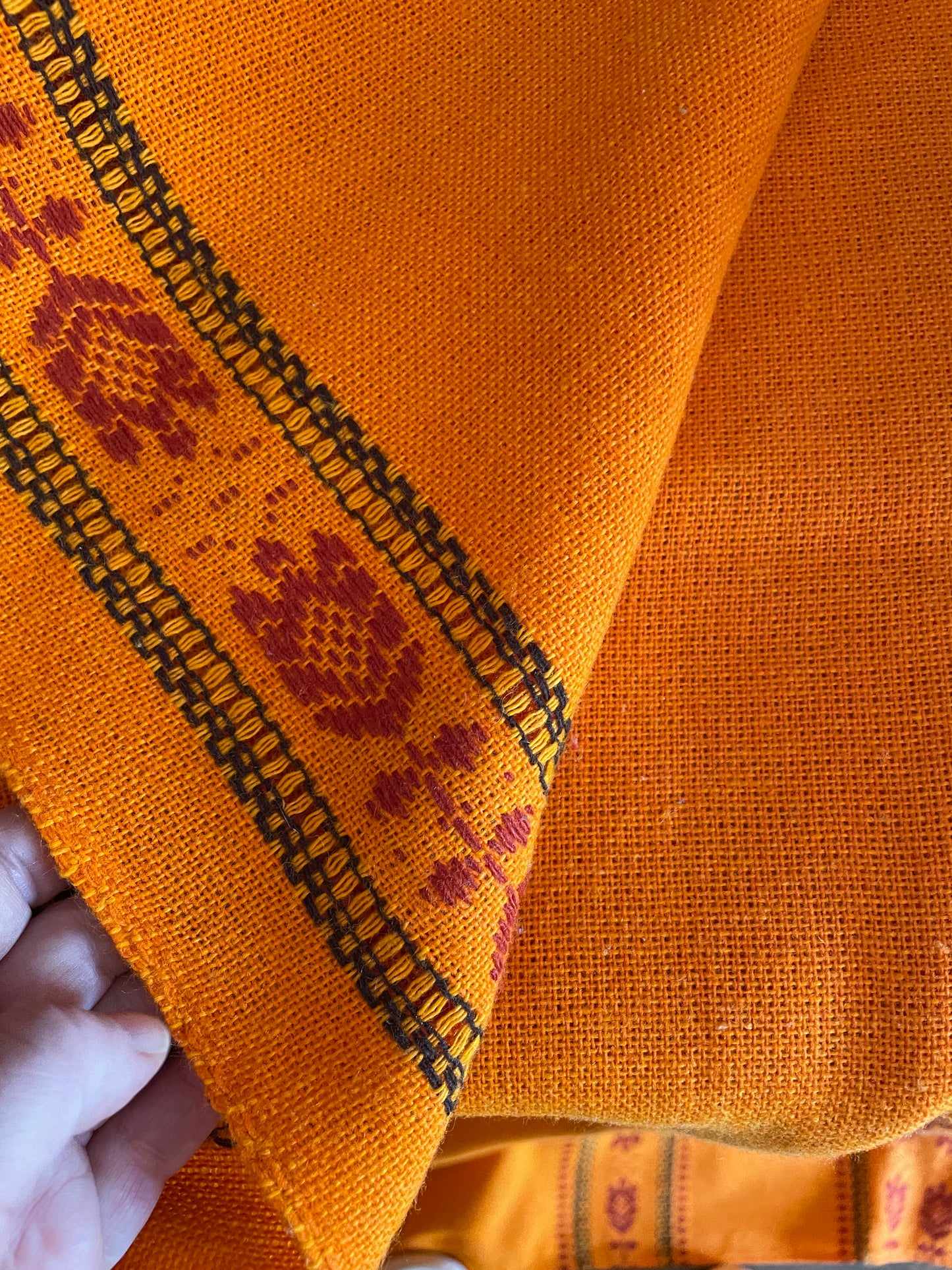 Large Orange Tablecloth