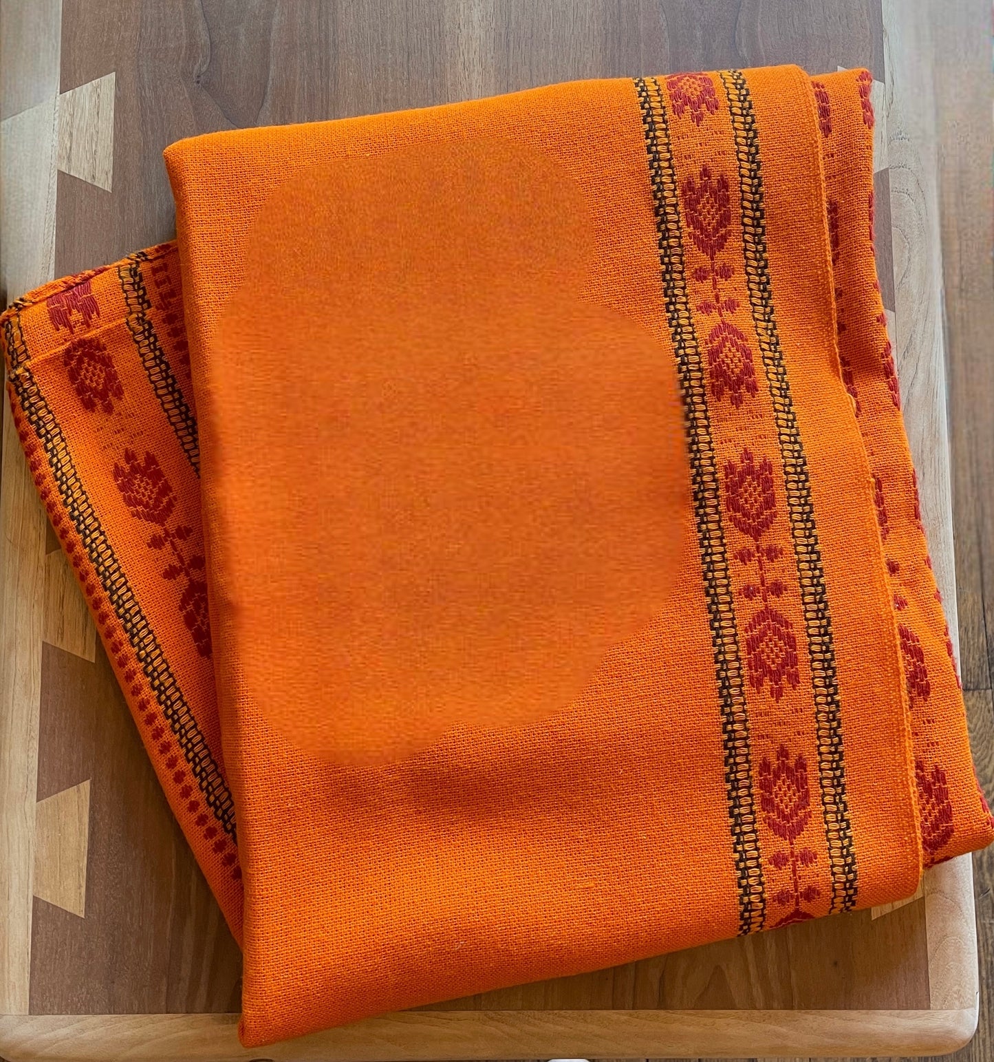 Large Orange Tablecloth