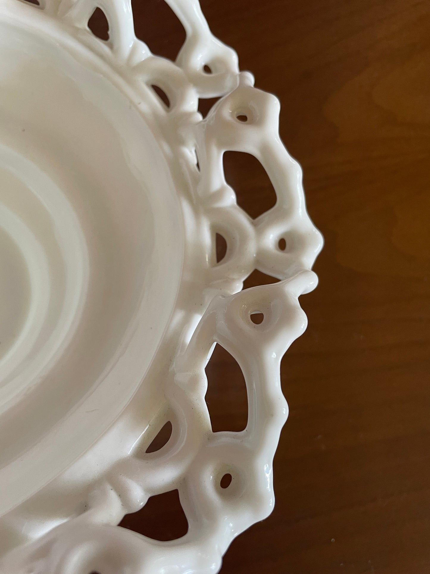 Ornate Milk Glass Bowl