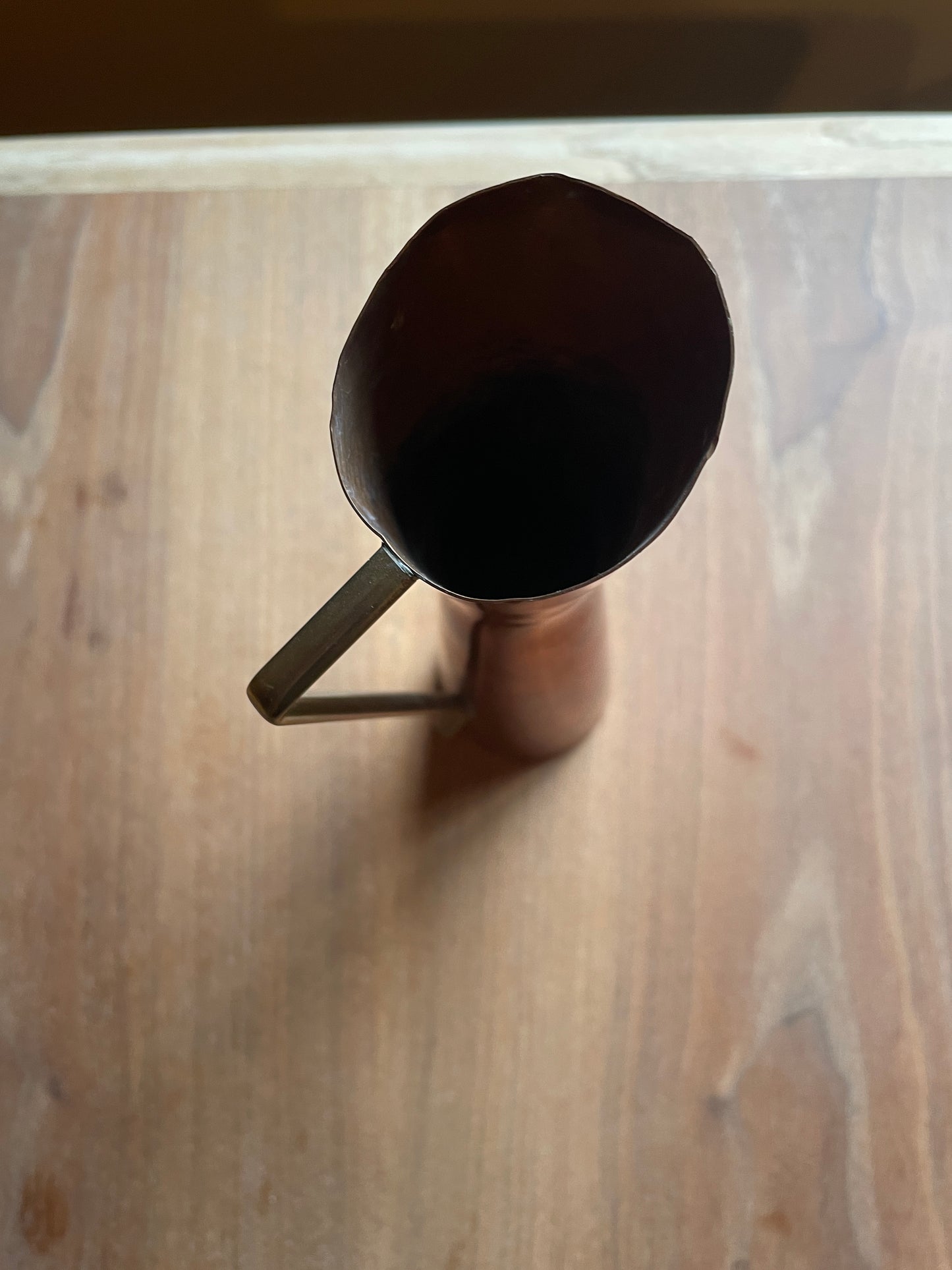 Tiny Midcentury Copper Pitcher