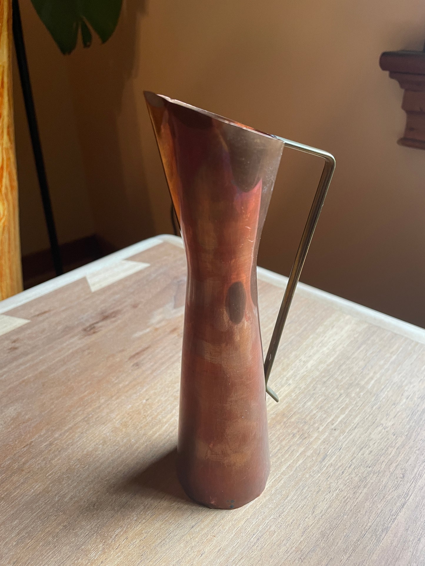 Tiny Midcentury Copper Pitcher