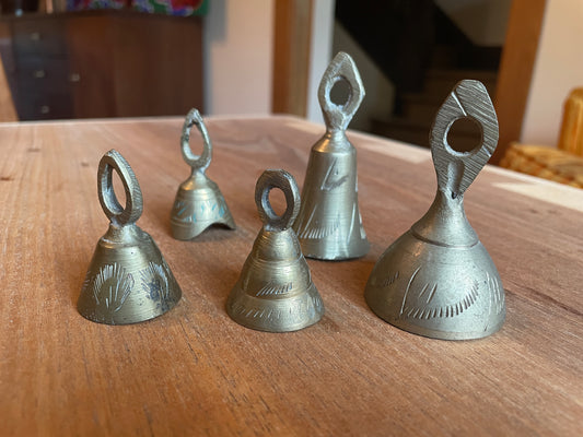 Set of Five Miniature Bells