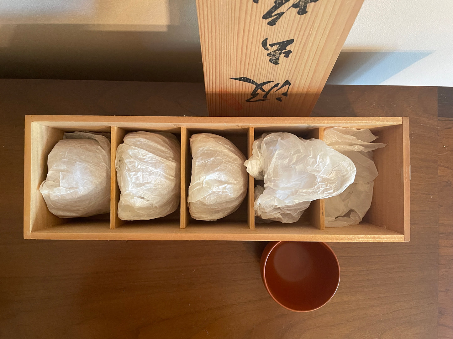 Carnelian Red Tea/Sake Cup Set