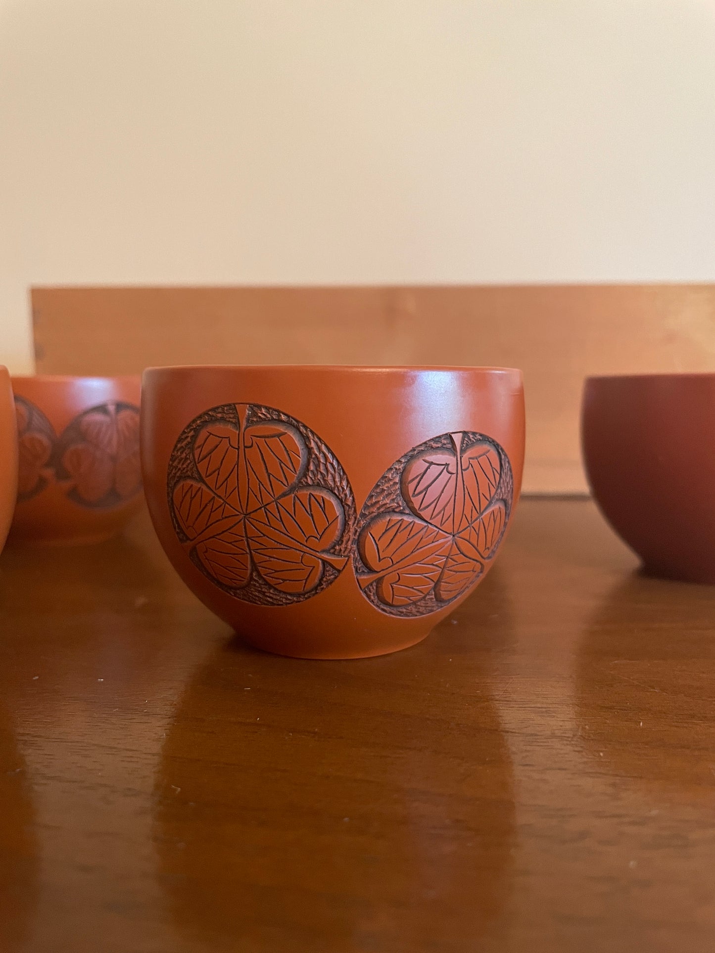 Carnelian Red Tea/Sake Cup Set