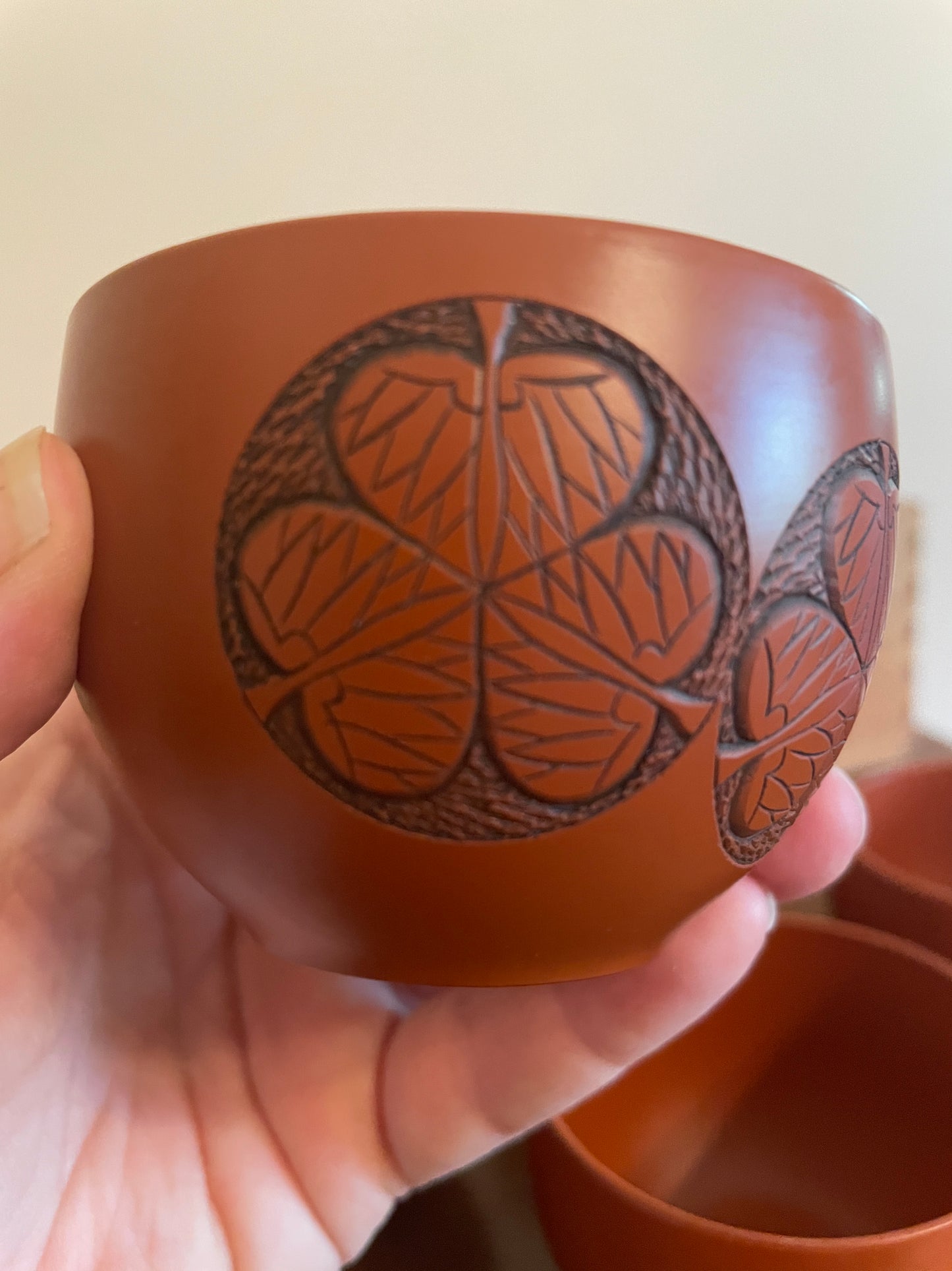 Carnelian Red Tea/Sake Cup Set