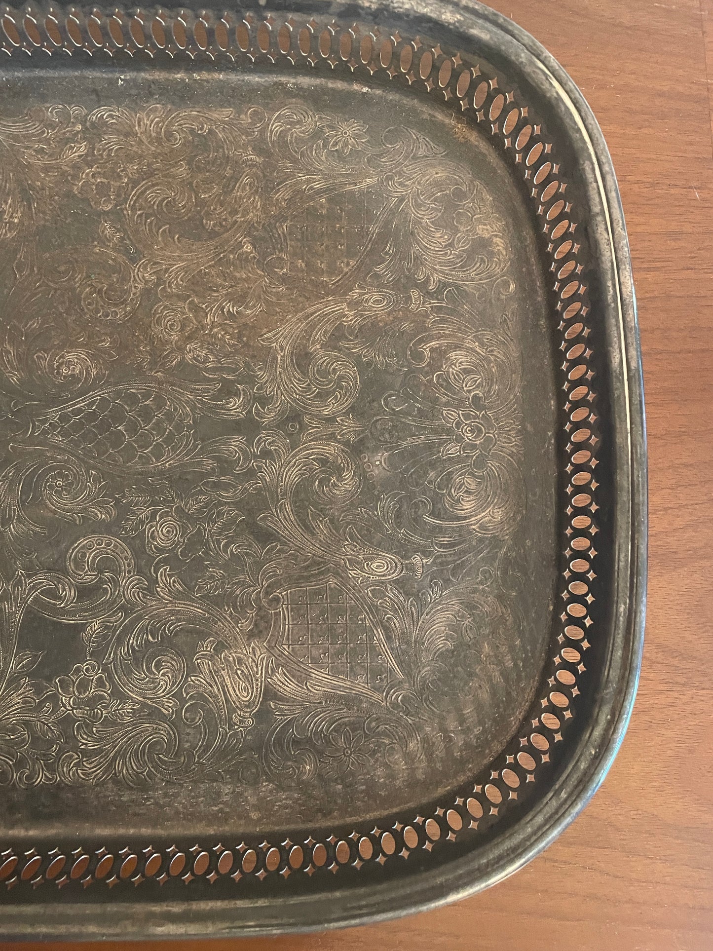 Ornate Silver Tray