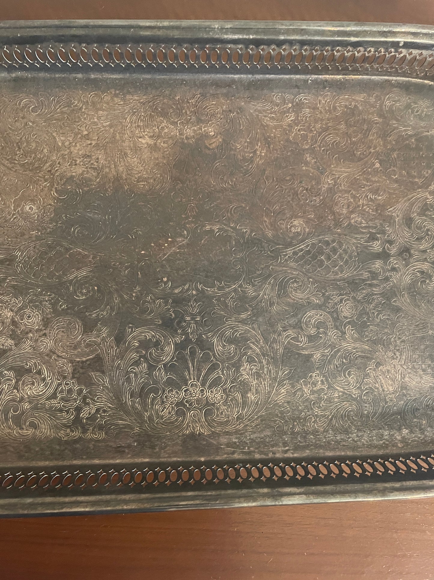 Ornate Silver Tray