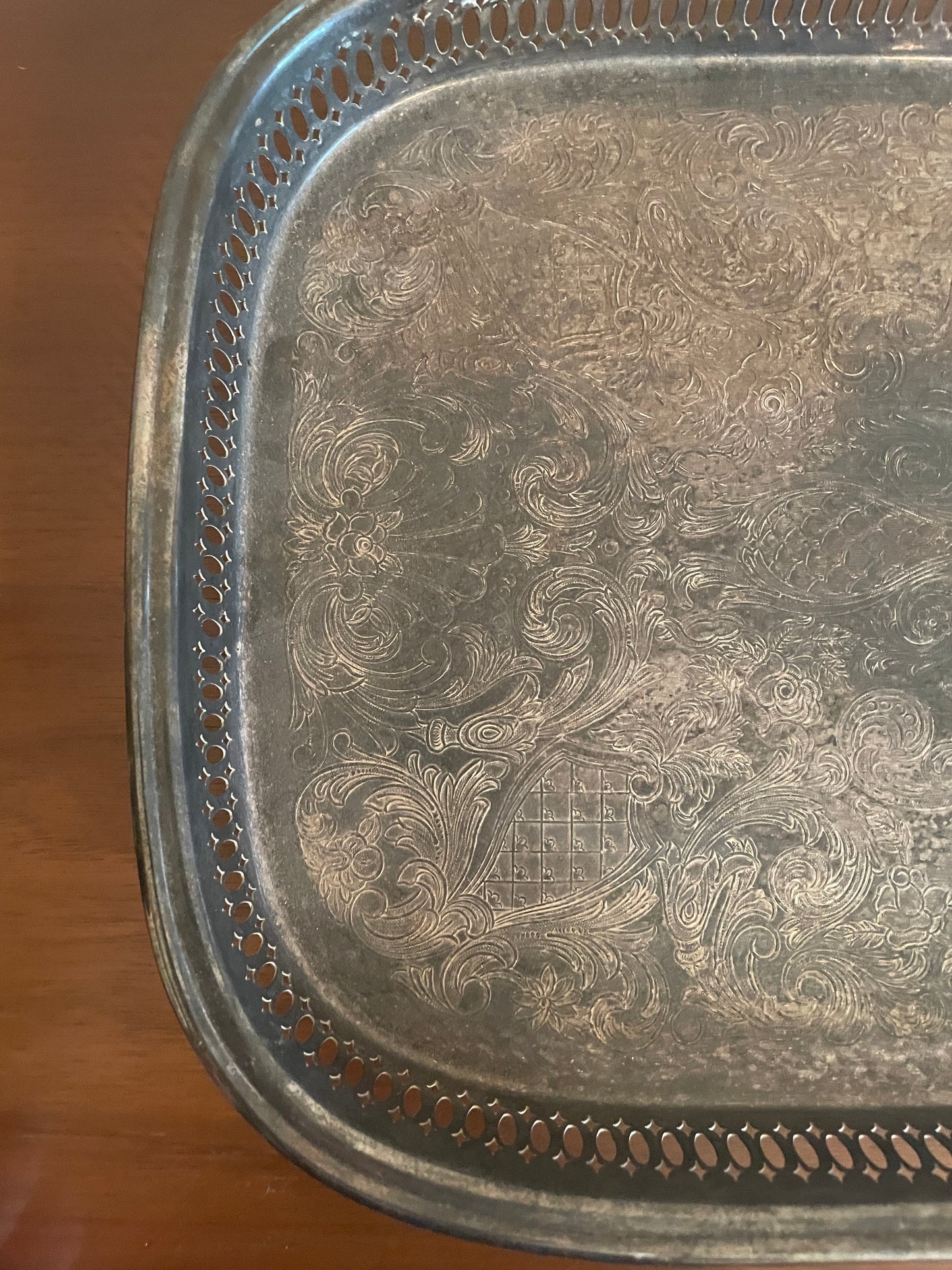 Ornate Silver Tray